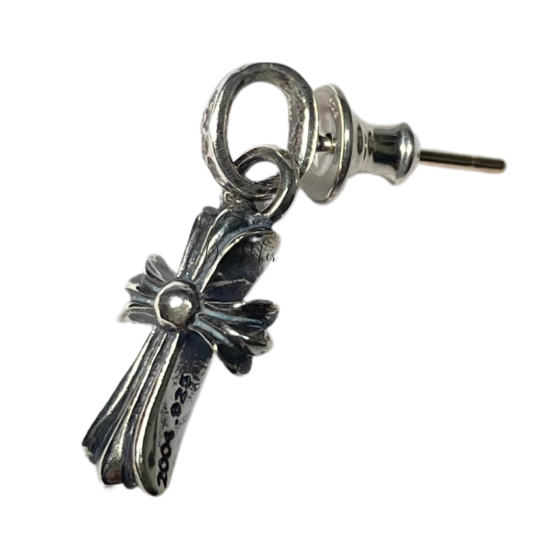 Chrome hearts earring cross 2025 baby fat